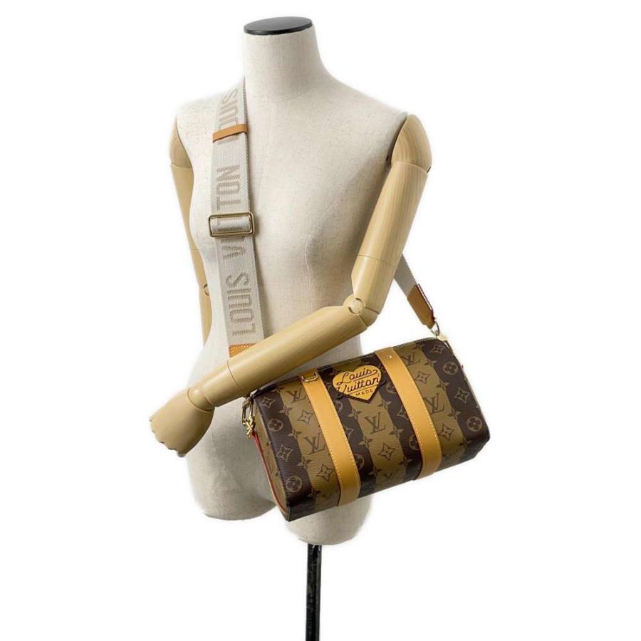 ルイヴィトン ショルダーバッグ モノグラム・ストライプ キャンバス