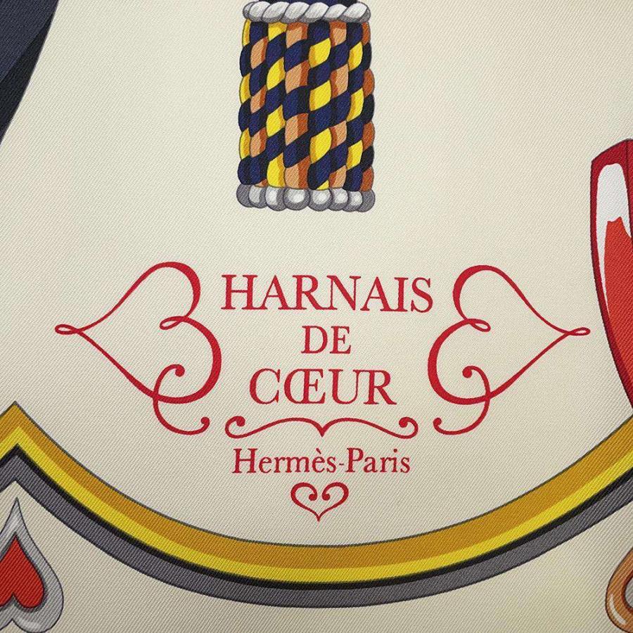 エルメス スカーフ カレ90 アルネ・ドゥ・クール Harnais de Coeur