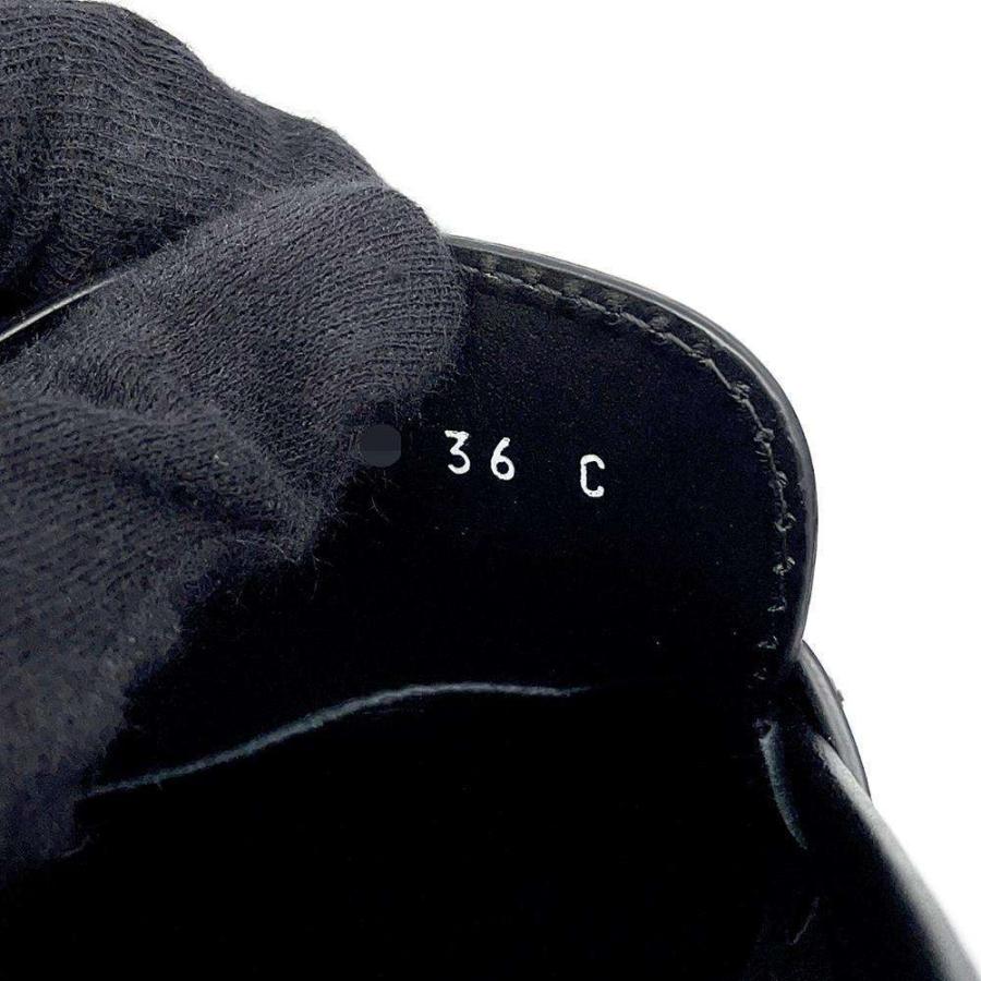 シャネル ローファー ココマーク 厚底 レザー レディースサイズ36C
