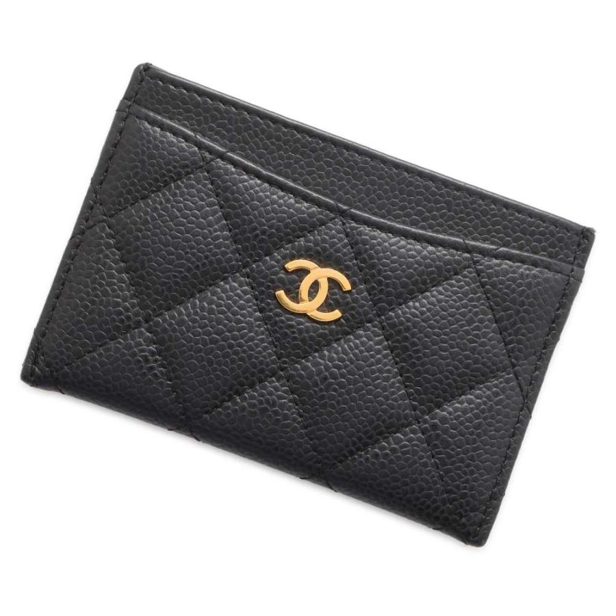 シャネル カードケース マトラッセ ココマーク キャビアスキン パスケース A31510 CHANEL Card Holder 定期入れ 黒 【安心保証】 9626799GALLERY