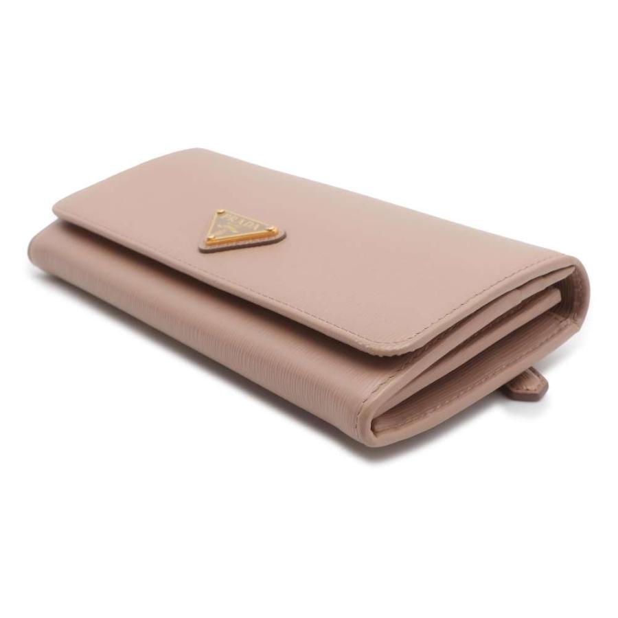 プラダ 長財布 VITELLO MOVE ピンクベージュ 1MH132 PRADA 財布 カード 