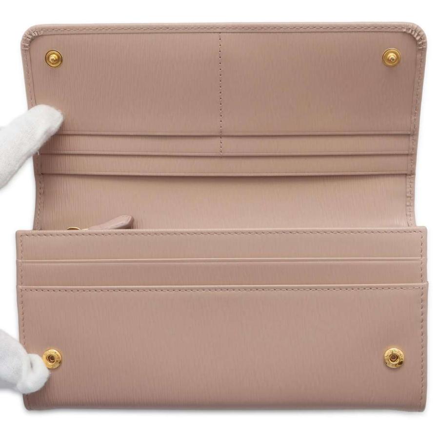 プラダ 長財布 VITELLO MOVE ピンクベージュ 1MH132 PRADA 財布 カード 
