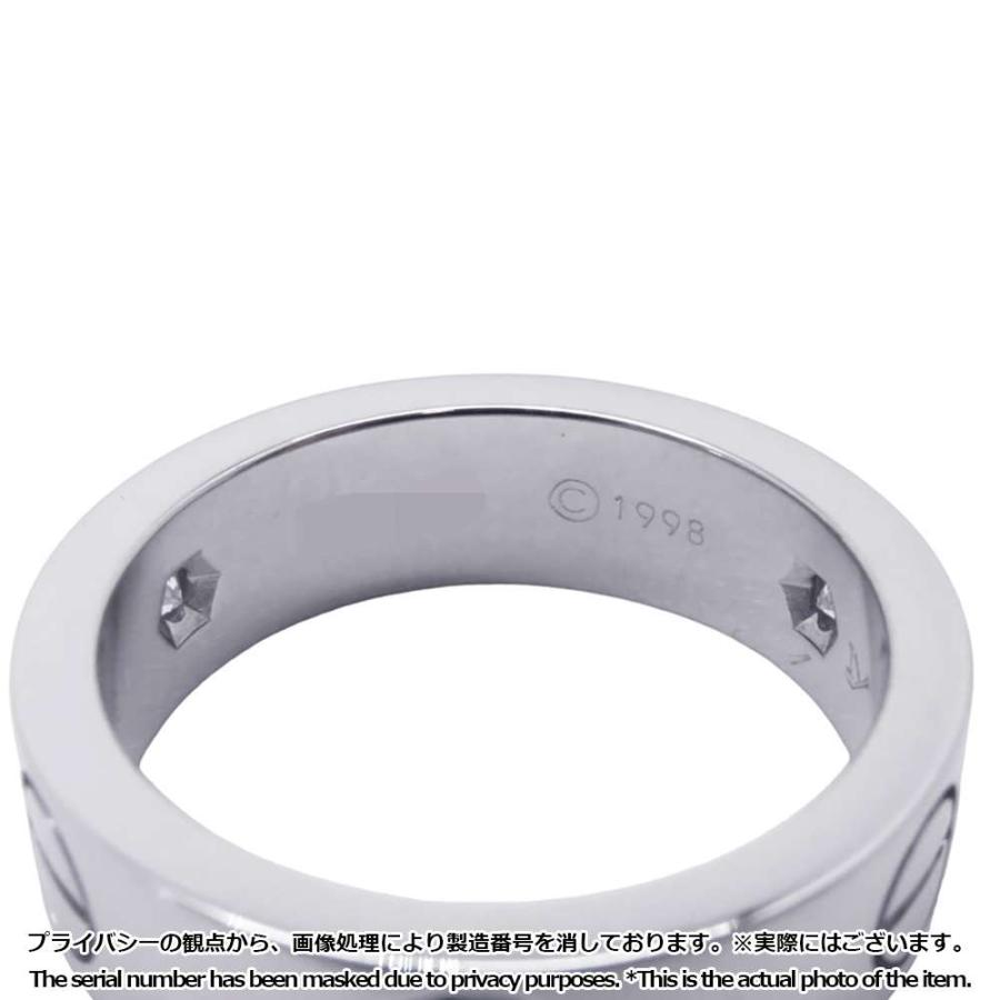 カルティエ リング ラブリング ハーフダイヤ ダイヤモンド3P 計0.22ct