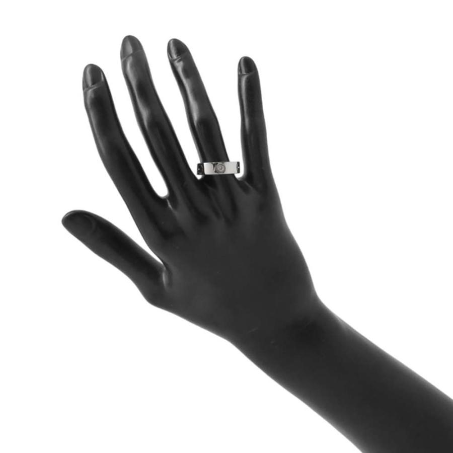 カルティエ リング ラブリング ハーフダイヤ ダイヤモンド3P 計0.22ct