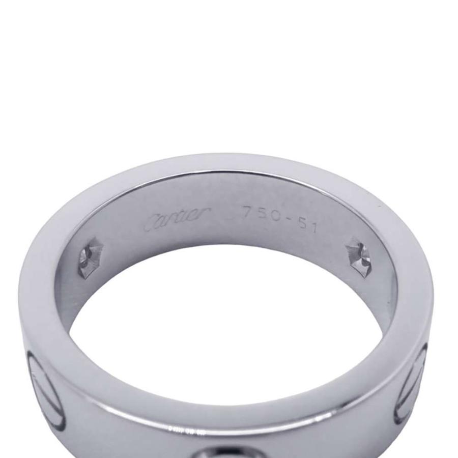 Cartier ラブリング　ハーフダイヤ　あいぼ様 カルティエ リング ラブリング ハーフダイヤ ダイヤモンド3P 計0.22ct