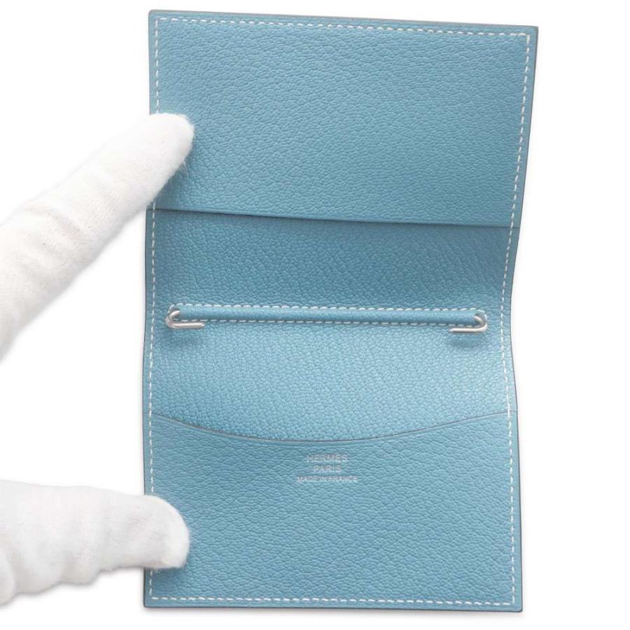 エルメス 手帳カバー アジェンダ PM ニューブルージーン/シルバー金具 