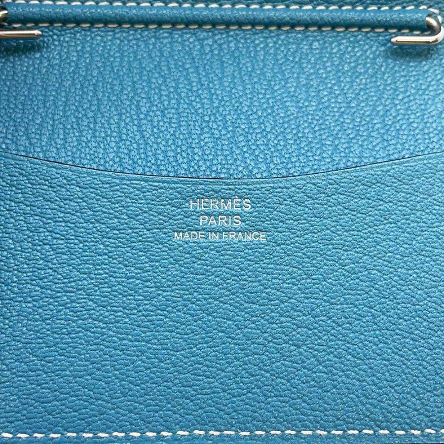 希少　美品　 エルメス A4　ノートカバー　バイカラー　アジェンダ ブルージーン HERMES - エルメス アジェンダ ミニ 手帳カバー ヴォーエプソン