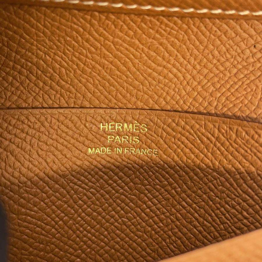 エルメス 二つ折り財布 ベアンコンパクト ゴールド/ゴールド金具