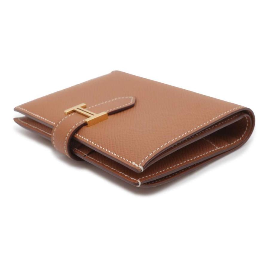 エルメス 二つ折り財布 ベアンコンパクト ゴールド/ゴールド金具