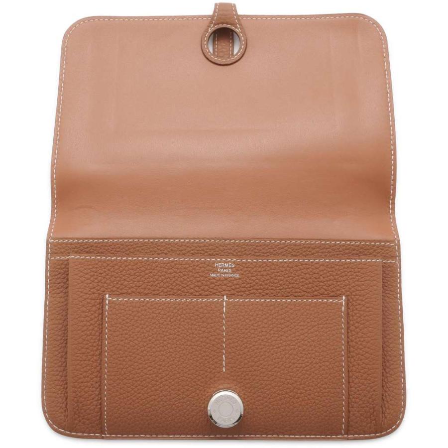 エルメス 長財布 ドゴンGM デュオ ゴールド/シルバー金具 トゴ Y刻印