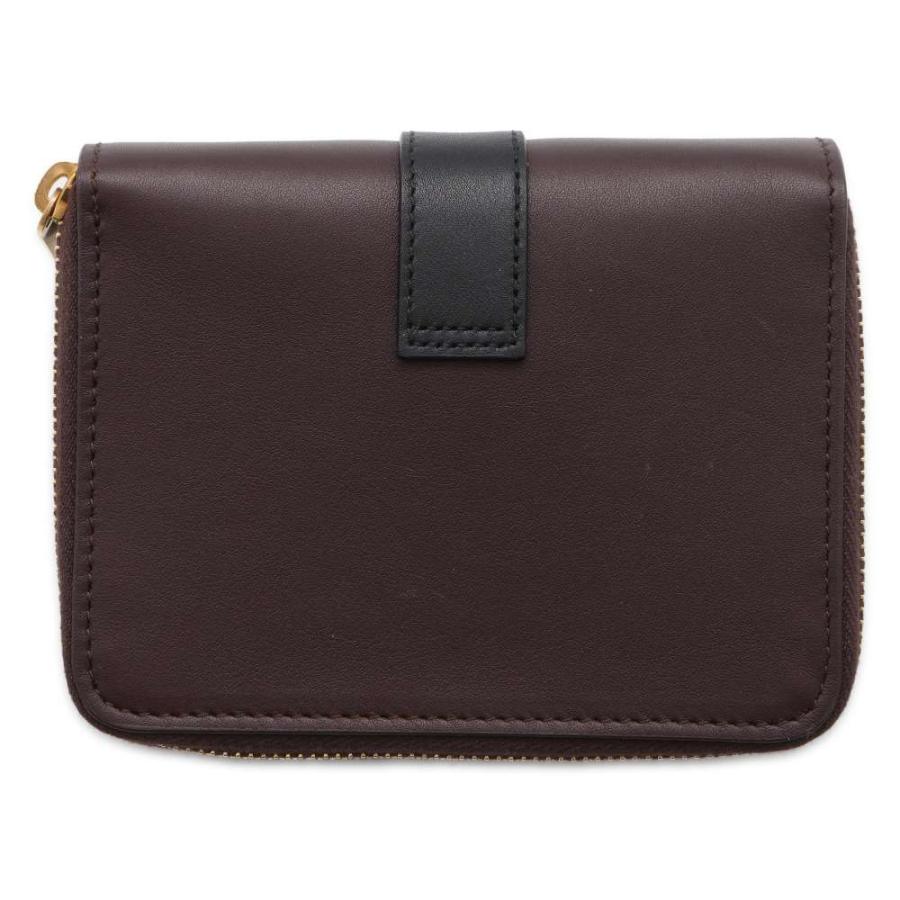 サンローランパリ 二つ折り財布 YSLライン コンパクト ジップ