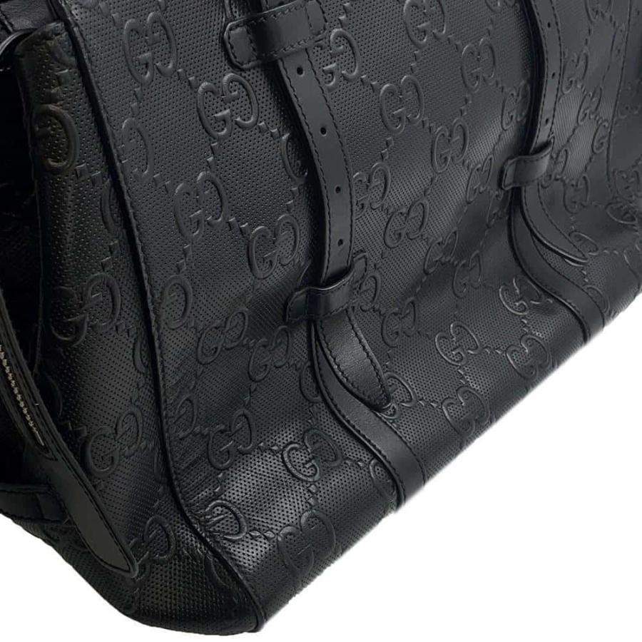 グッチ トートバッグ GGエンボス レザー 625774 GUCCI バッグ 黒