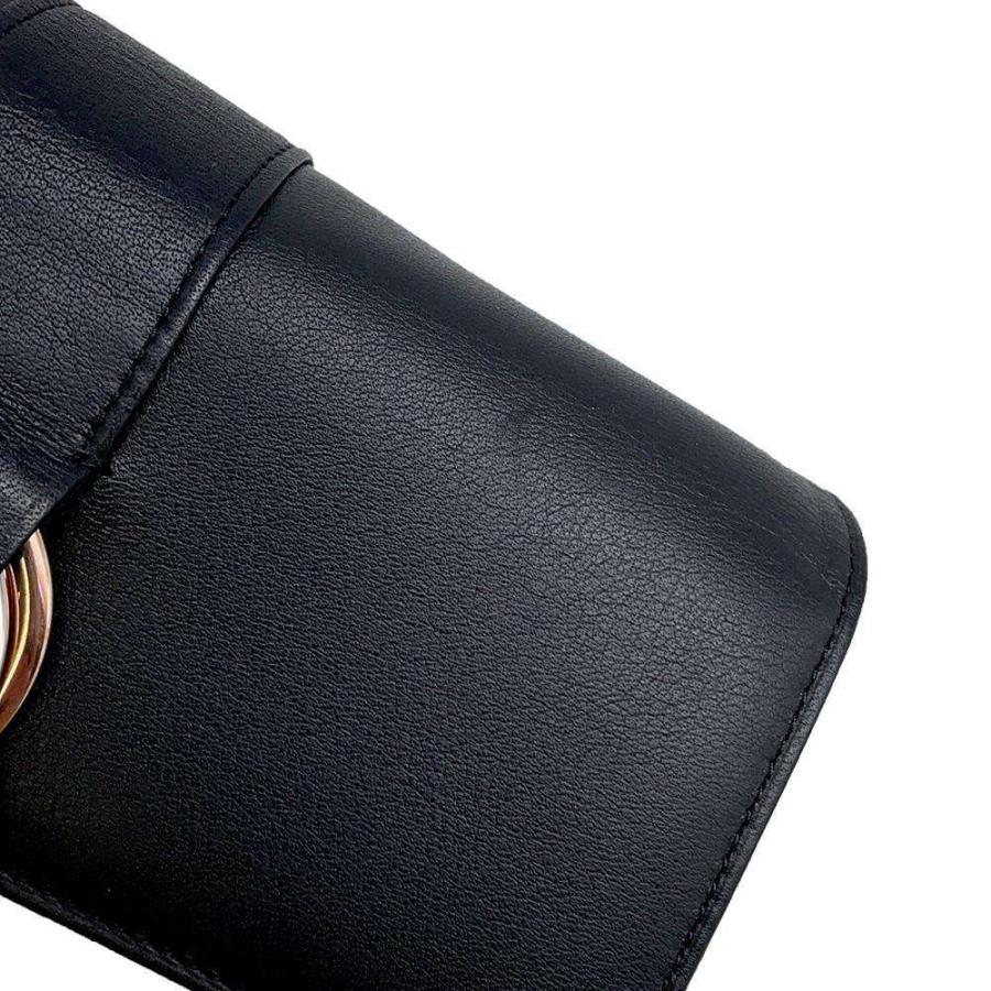 【新品・未使用】カルティエ 三つ折り長財布 L3000659 ブラック カルティエ 長財布 トリニティ レザー L3000659 Cartier 財布 黒