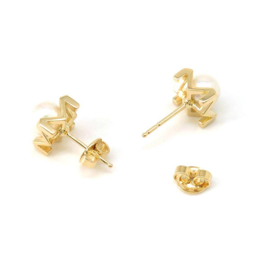 ミキモト ピアス M Collection あこや真珠 K18YGイエローゴールド PE
