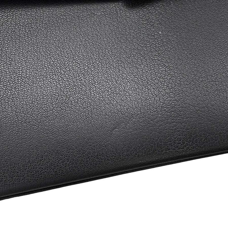 エルメス クラッチバッグ ケリーエラン ブラック/シルバー金具 シェ