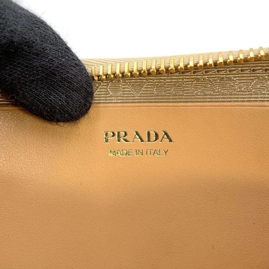 プラダ ショルダーバッグ クロシェ ミニポーチ ラフィア 1NR015 PRADA