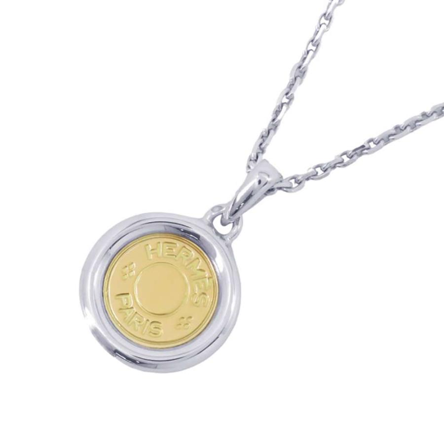 エルメス ネックレス セリエ SV925シルバー K18YGイエローゴールド