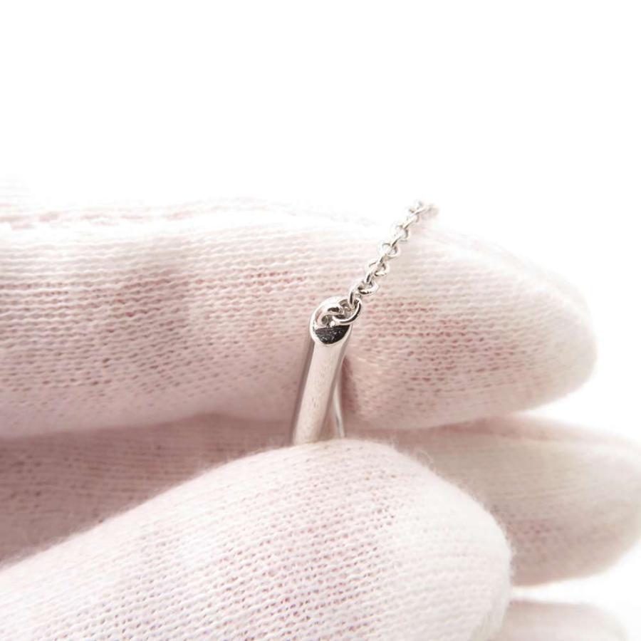 ティファニー ネックレス ノット ペンダント ダイヤモンド 計0.25ct