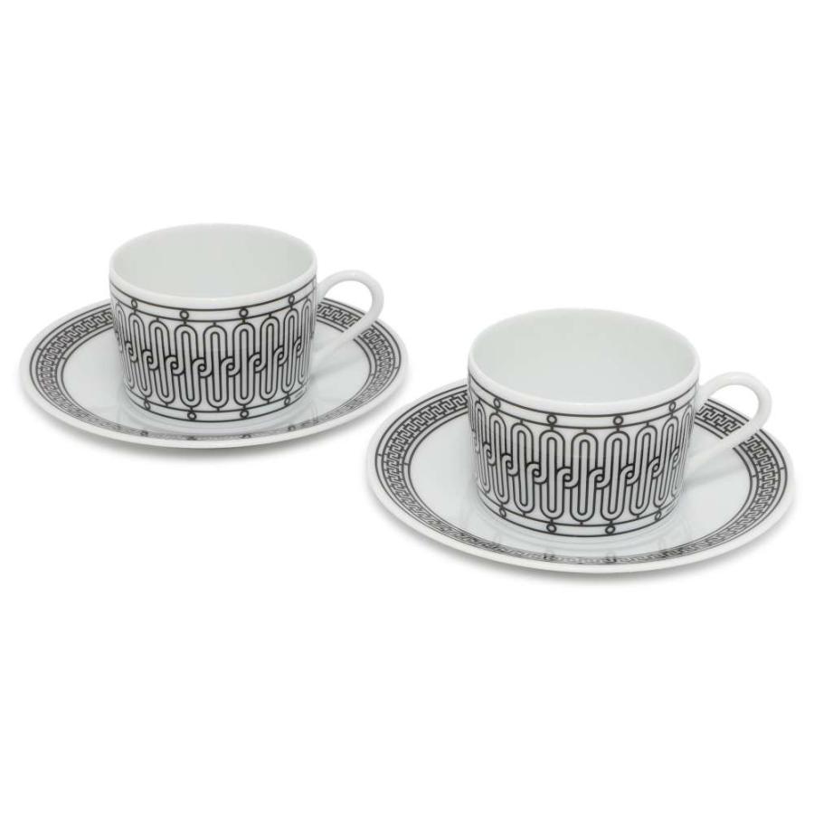 エルメス ティーカップ ソーサー Hデコ 2客セット 160ml HERMES 食器 