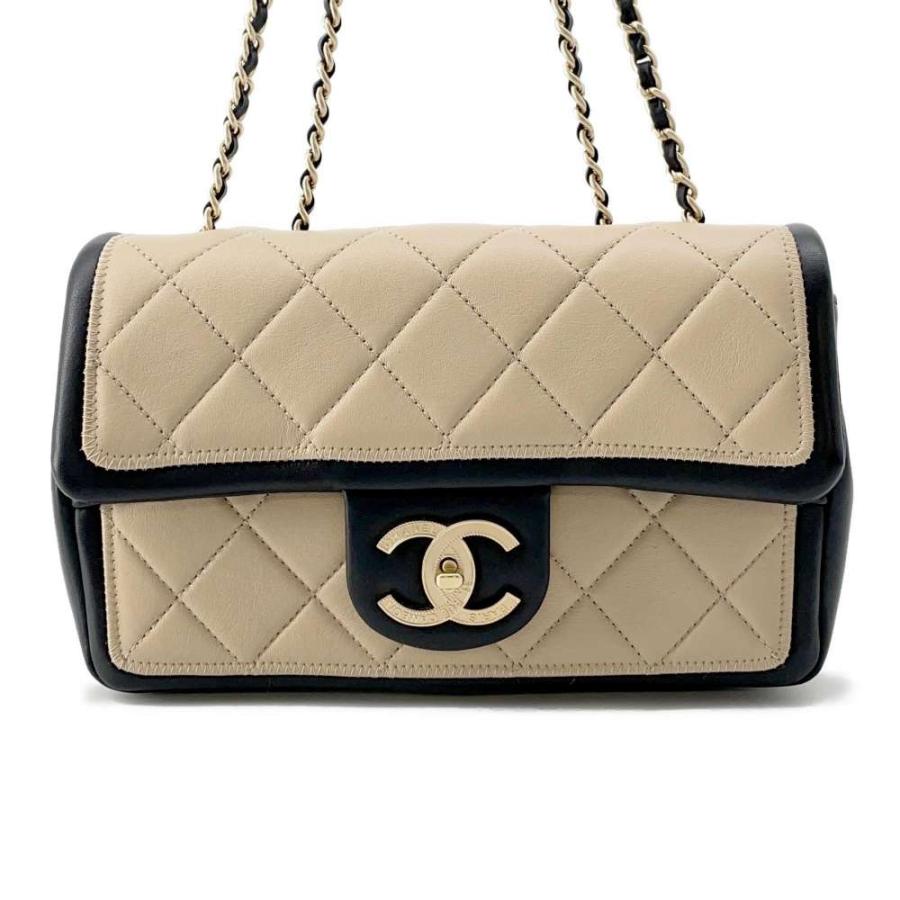 シャネル チェーンショルダーバッグ マトラッセ ココマーク クルーズライン ラムスキン A92207 CHANEL シャネル チェーンショルダーバッグ マトラッセ ココマーク バイカラー