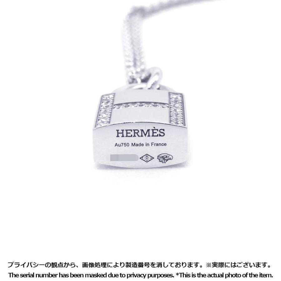 エルメス ネックレス アミュレット カデナ ケリー ダイヤ 18P 0.09ct 