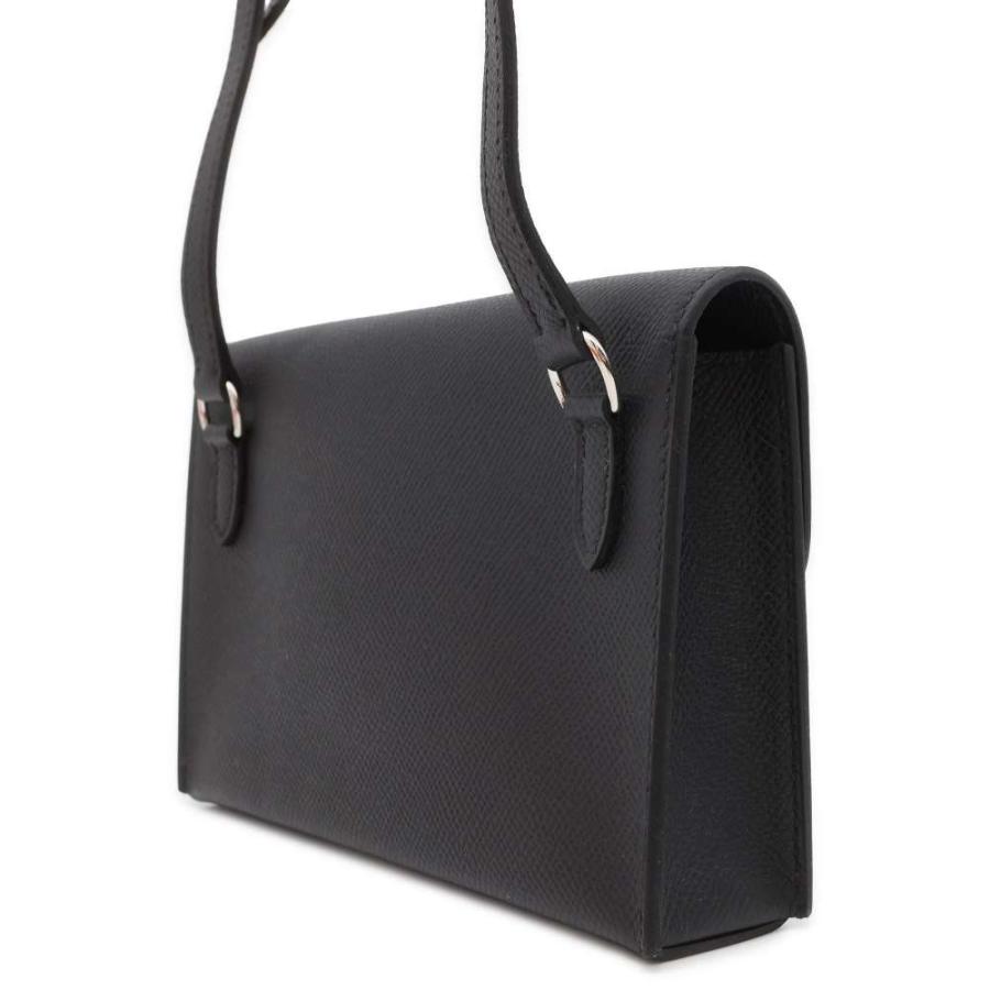 エルメス ショルダーウォレット ナップ トゥーゴー ブラック/シルバー  