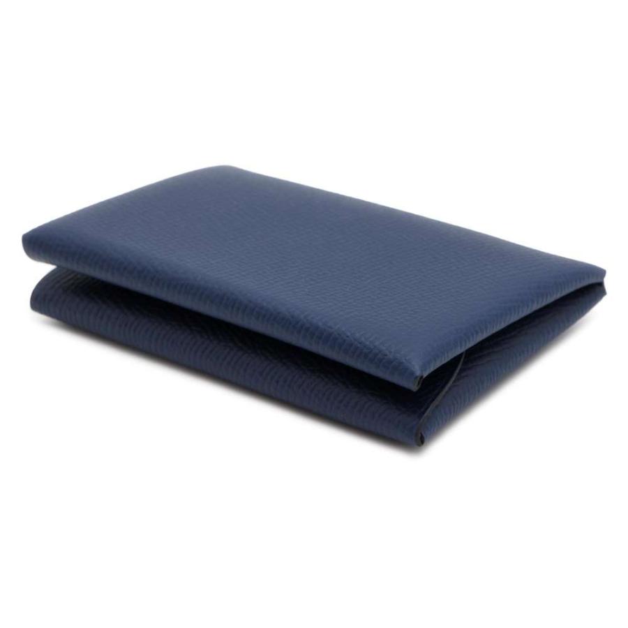 エルメス コインケース カルヴィ デュオ ブルーネイビー/シルバー金具