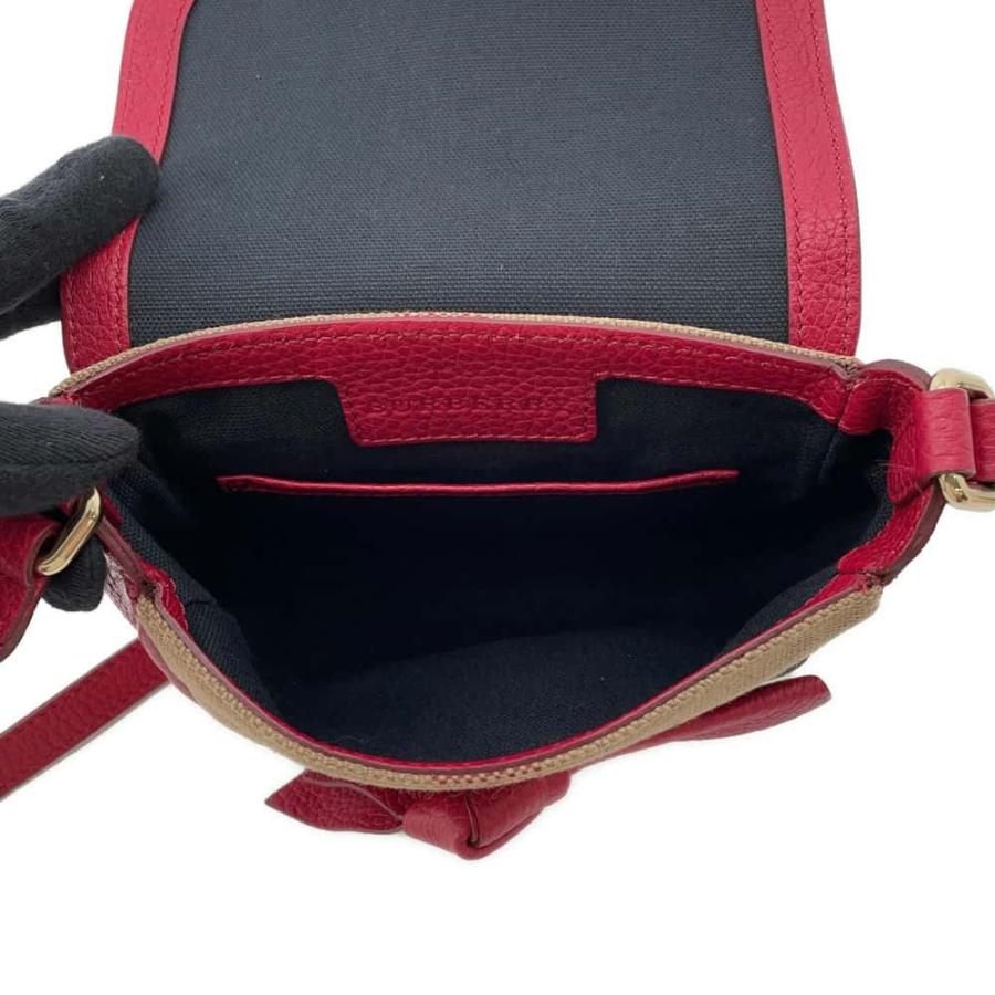 新品♡バーバリーショルダーバッグ バーバリー ショルダーバッグ フラップ キャンバス BURBERRY バッグ