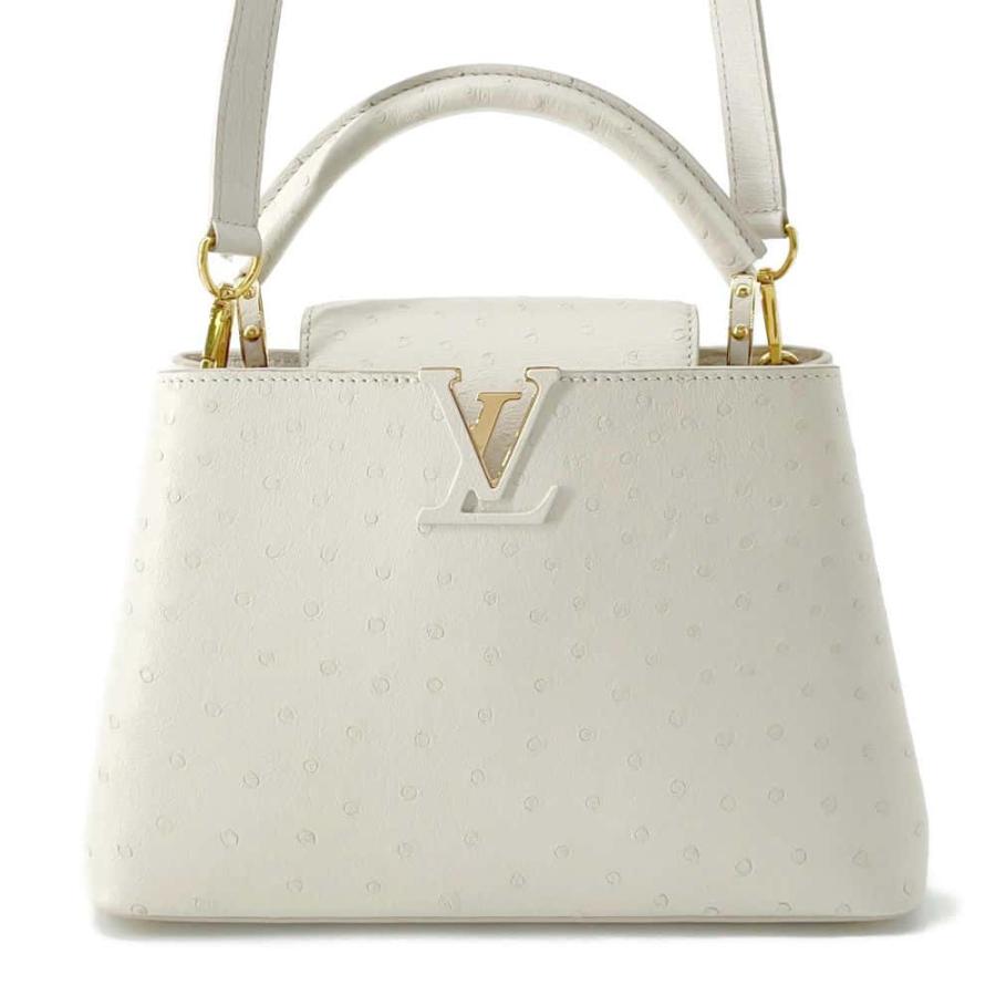 ルイヴィトン ハンドバッグ オーストリッチ カプシーヌBB LOUIS
