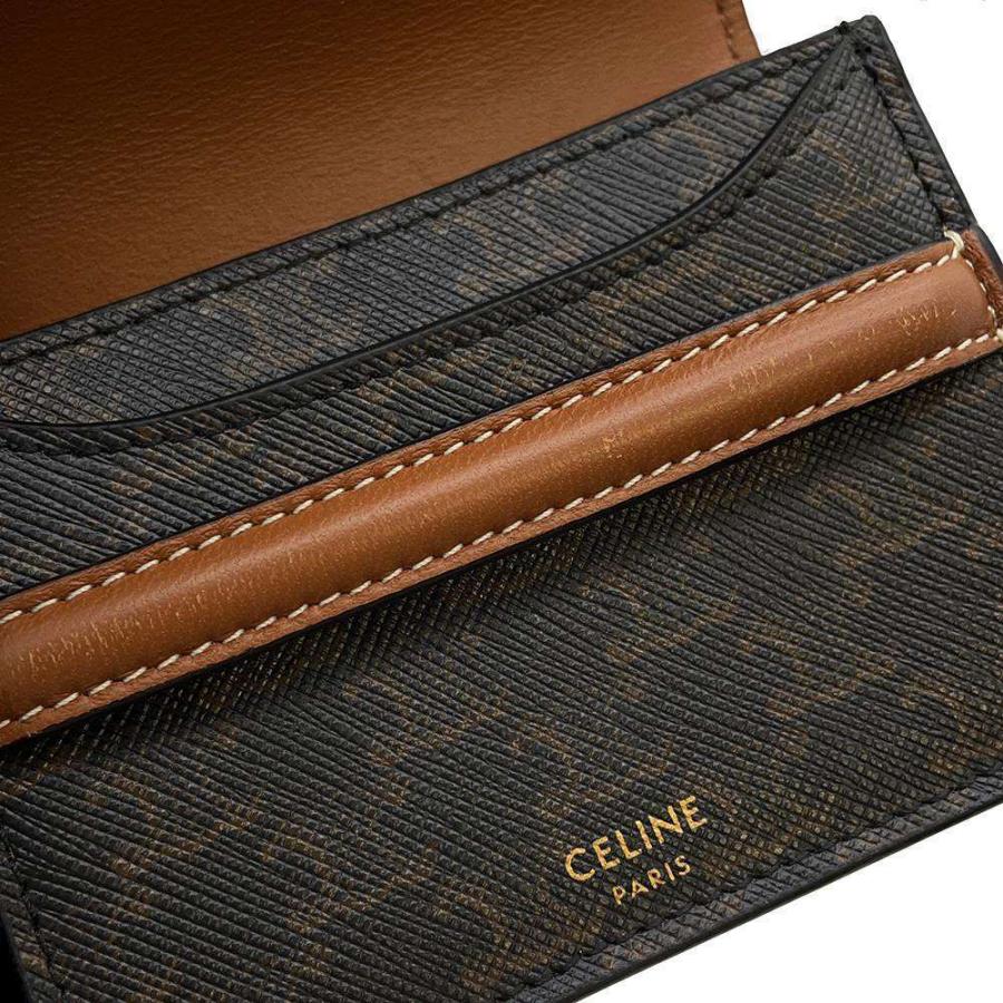 セリーヌ カードケース ビジネスカードホルダー トリオンフ キャンバス