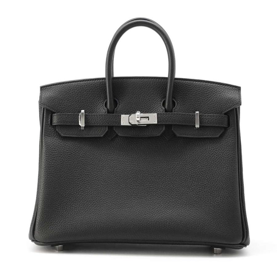 エルメス バーキン25 ブラック/シルバー金具 トゴ W刻印 HERMES Birkin 