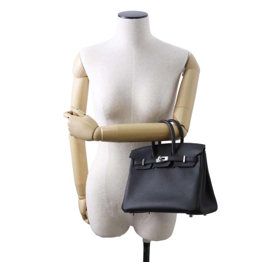 エルメス バーキン25 ブラック/シルバー金具 トゴ W刻印 HERMES Birkin 
