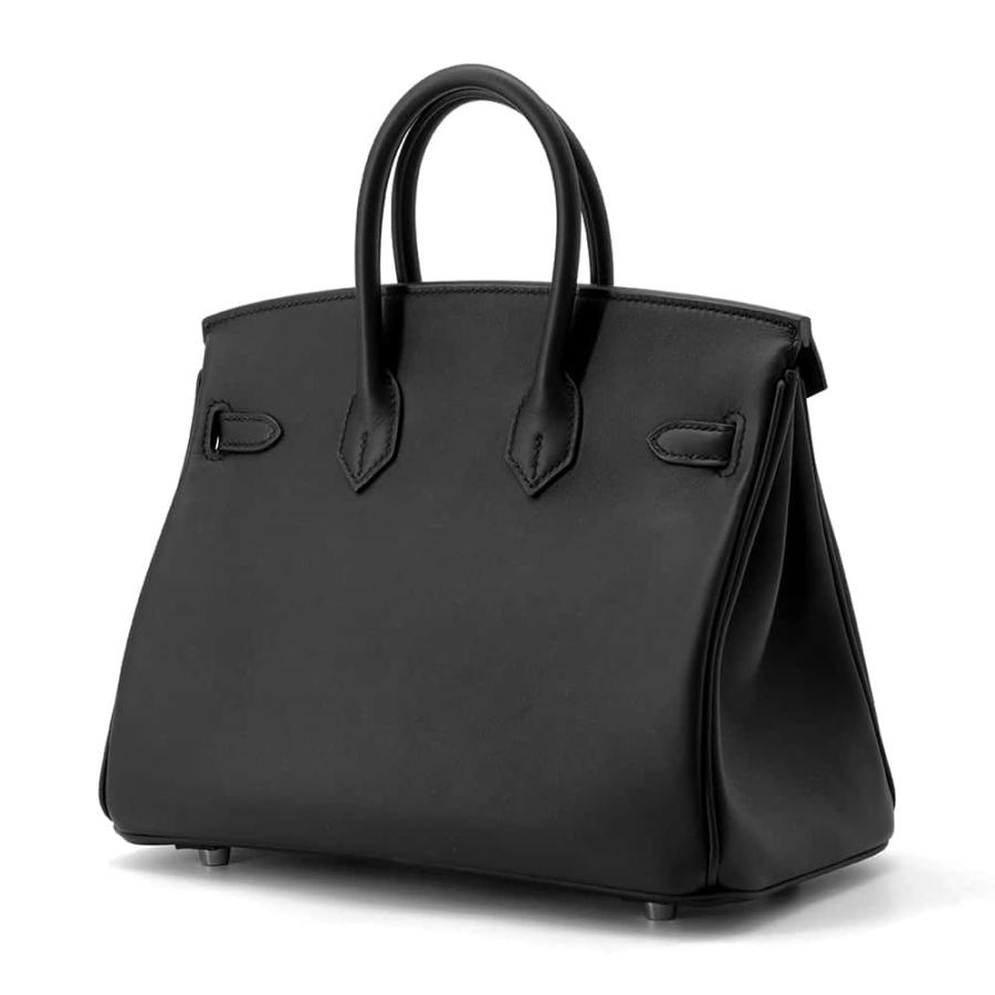 ☆エルメス バーキン25 ブラック/シルバー金具 スイフト B刻印 ☆エルメス バーキン25 ブラック/シルバー金具 スイフト B刻印