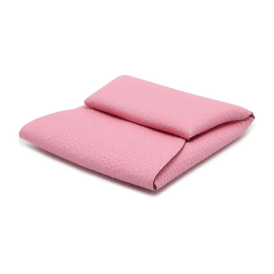 エルメス コインケース バスティア ピンク/シルバー金具 トリヨン