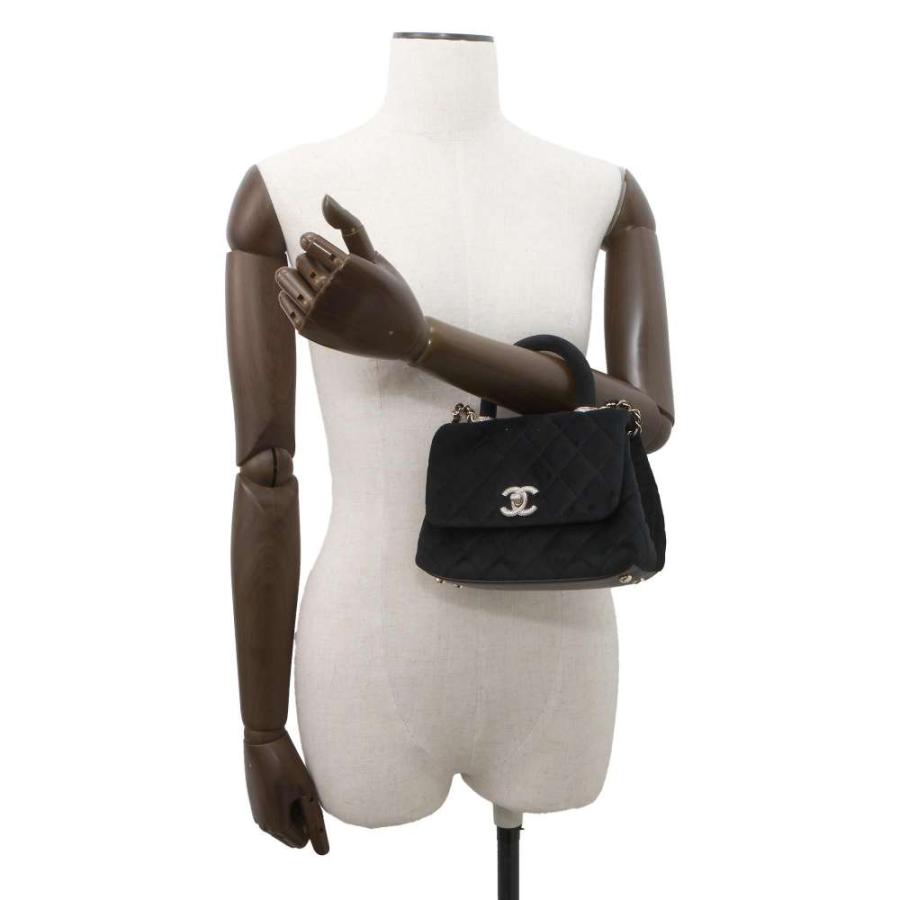 【鑑定可】CHANEL シャネル ベルベット ココマーク ショルダーバック シャネル ハンドバッグ マトラッセ ココマーク ラインストーン