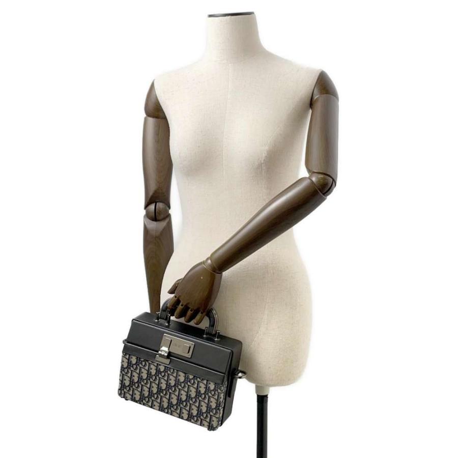 クリスチャン・ディオール ハンドバッグ ロック ミニ オブリーク  