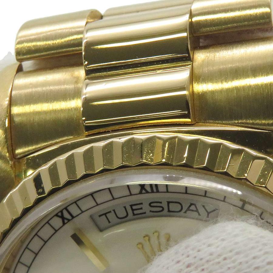 ロレックス デイデイト K18YG L番 18238 ROLEX 腕時計 白文字盤 【安心