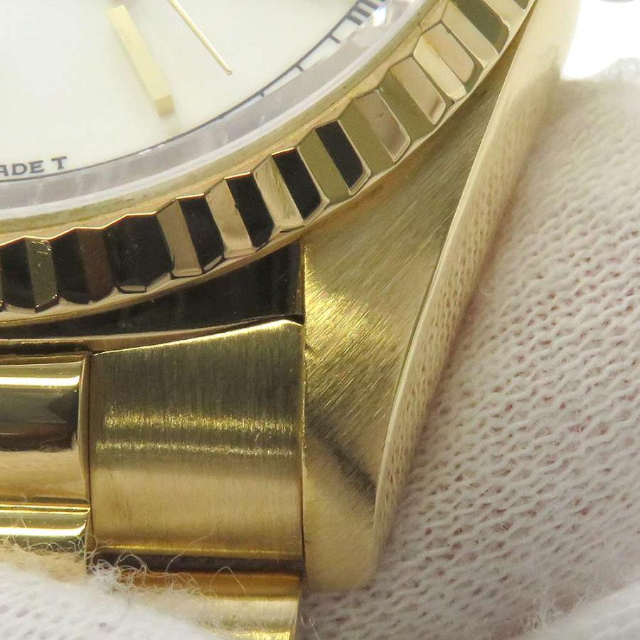 ロレックス デイデイト K18YG L番 18238 ROLEX 腕時計 白文字盤 【安心