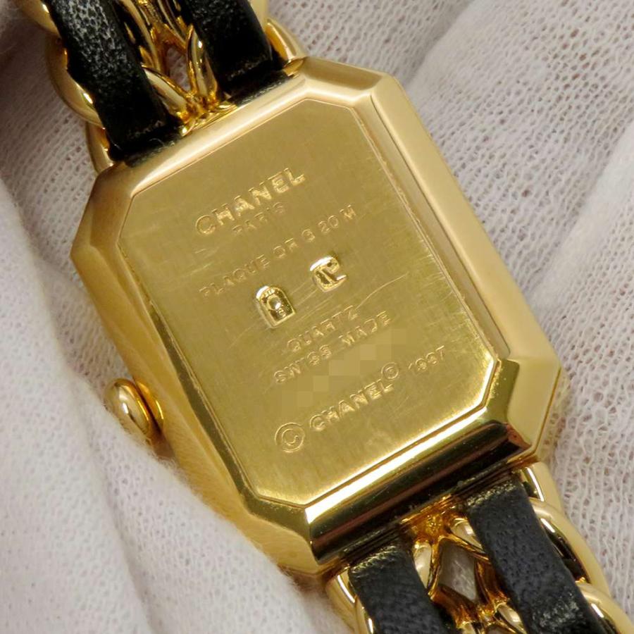 プルミエール S H0001 レディース CHANEL 腕時計 黒文字盤 【安心保証】 【パシフィーク】