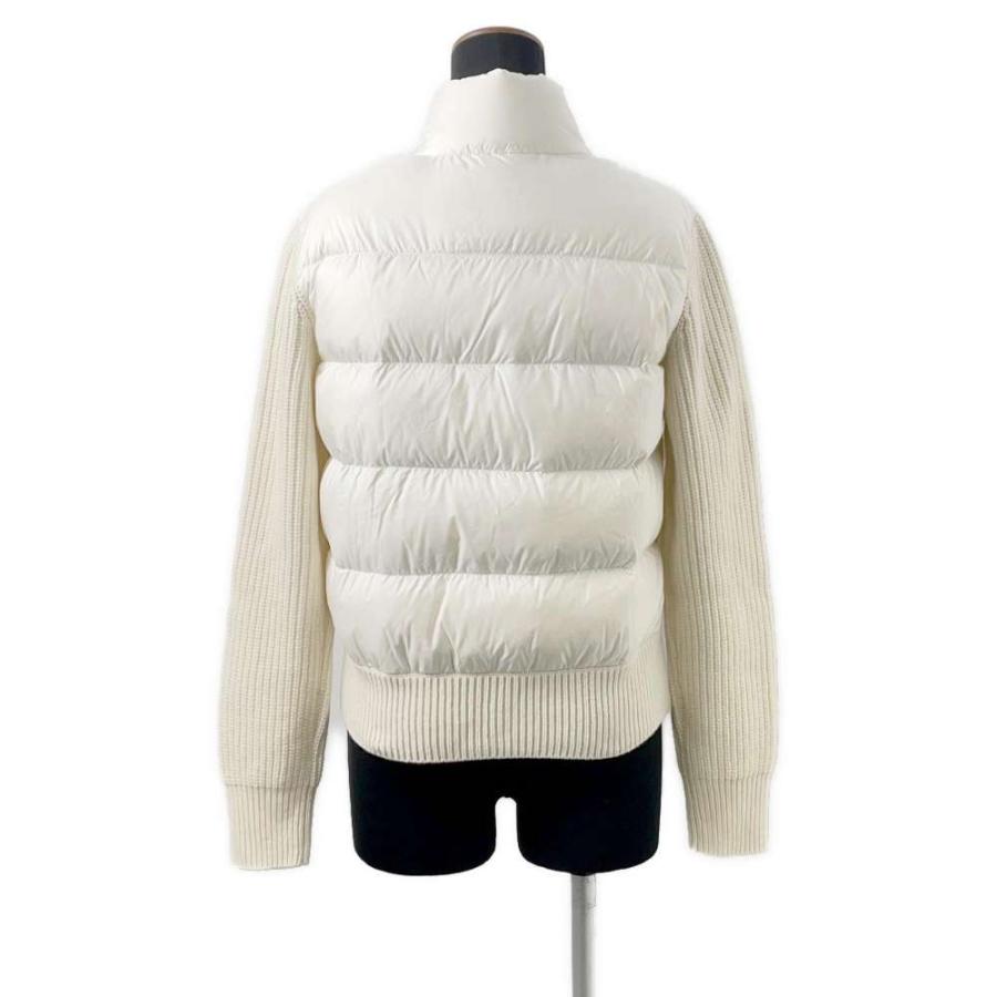 モンクレール ニットダウンカーディガン　ホワイト MONCLER（モンクレール） 【並行輸入品】モンクレール ウール