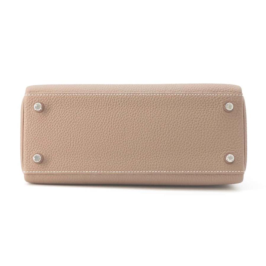 エルメス ハンドバッグ ケリー25 内縫い エトゥープ/シルバー金具 トゴ 