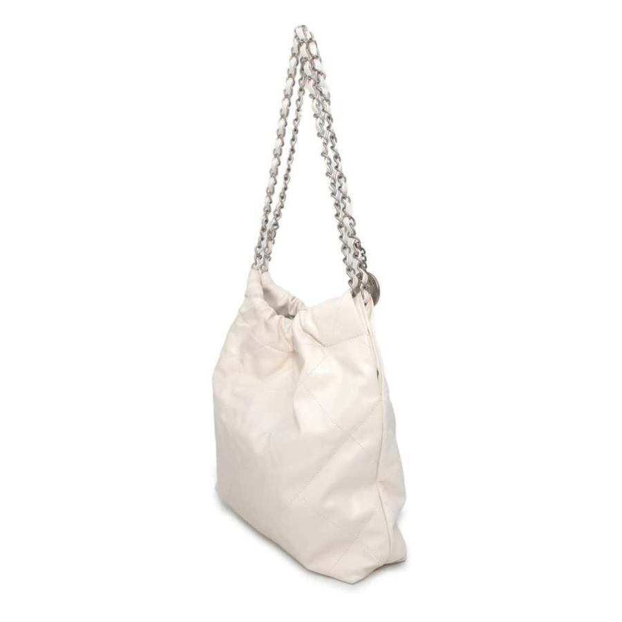 シャネル ハンドバッグ CHANEL 22 マトラッセ スモール シャイニーカーフスキン AS3260 CHANEL ポーチ付き 白 シャネル ハンドバッグ CHANEL 22 マトラッセ スモール シャイニー