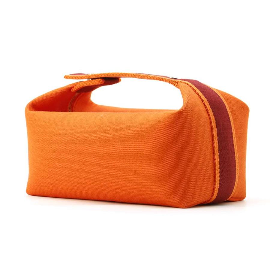 HERMES ブリッドアブラック PM ポーチ　オレンジ　新品 エルメス ポーチ ブリッド・ア・ブラックPM オレンジ/ボルドー