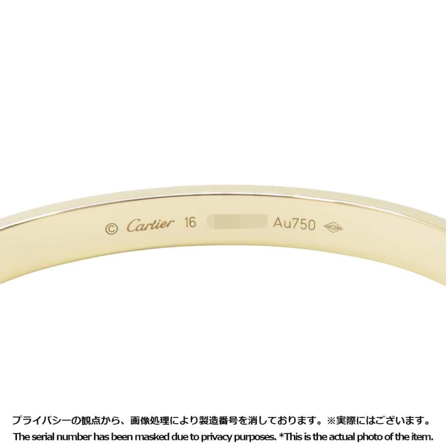 カルティエ ブレスレット ラブブレス K18YGイエローゴールド サイズ16