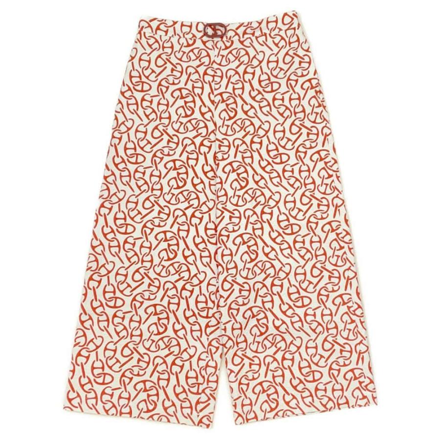 エルメス パンツ Naoussa クロップドパンツ レディースサイズ38 HERMES  