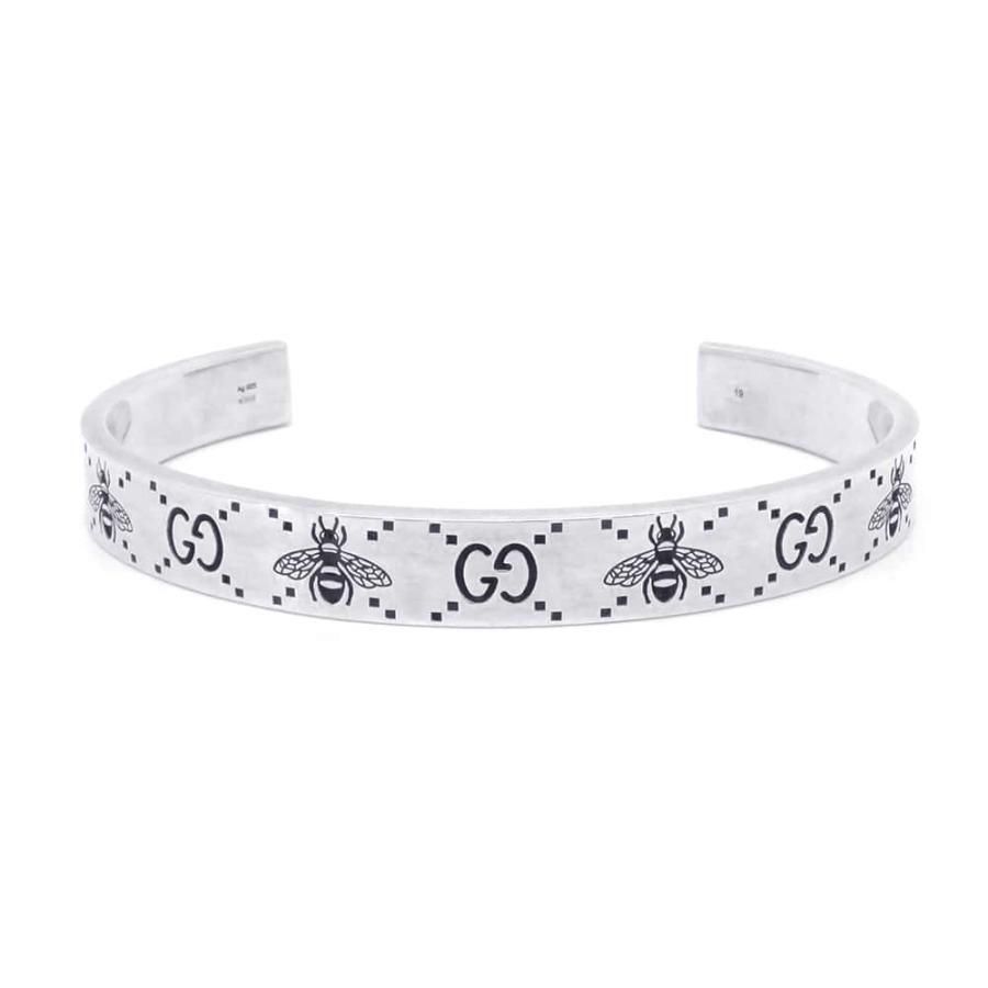 グッチ ブレスレット GG&ビー バングル GG&Bee Engraving Bangle SV925 