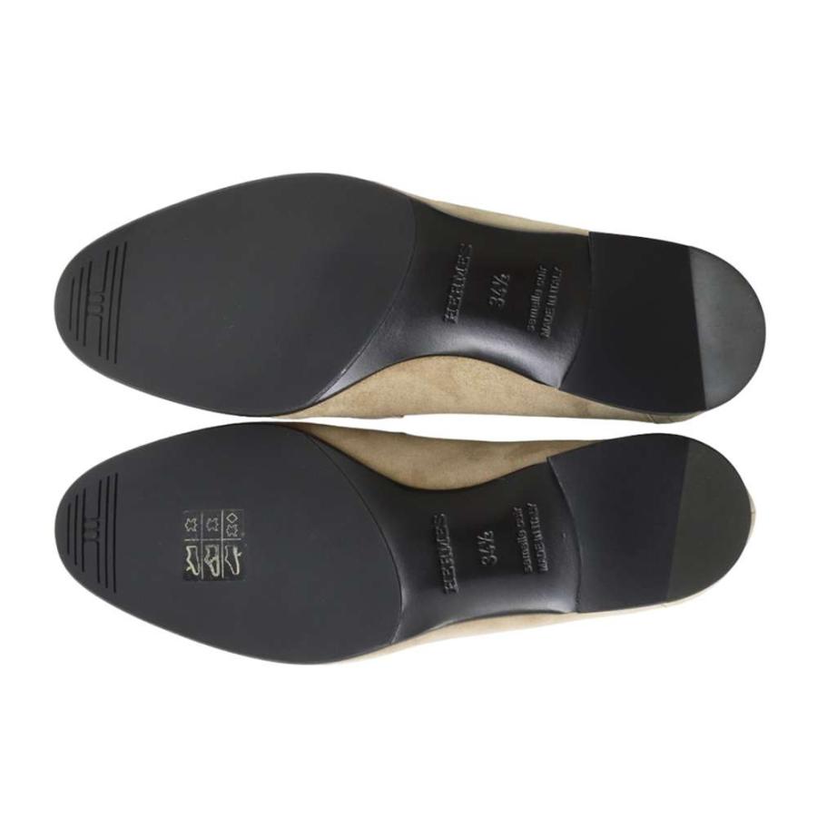 エルメス モカシン パリ シェーヴル・ヴェロア レディースサイズ34 1/2 