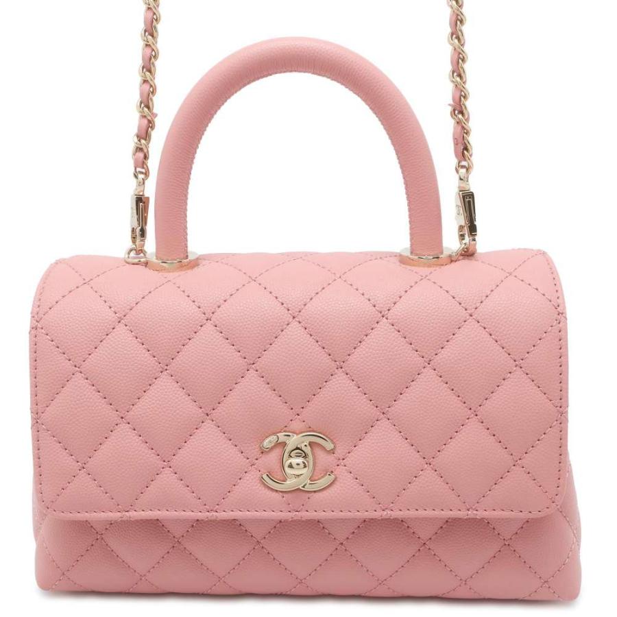 CHANEL ココハンドル バック シャネル ハンドバッグ マトラッセ ココマーク ココハンドル キャビア