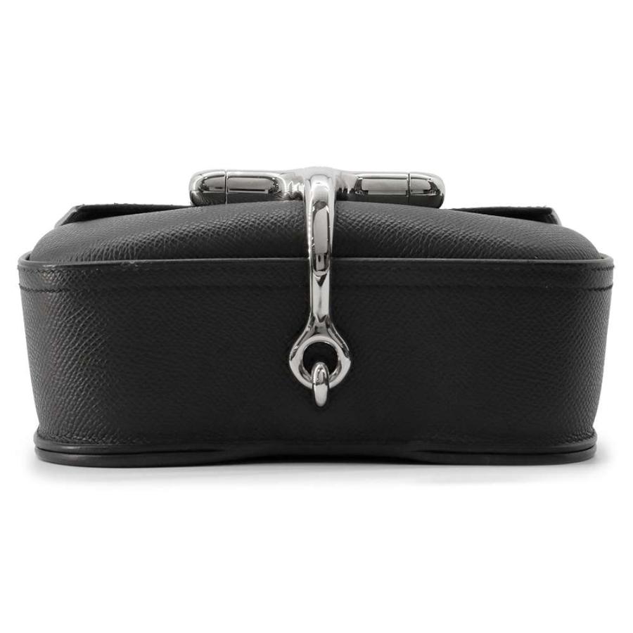 エルメス HERMES デッラカヴァレリア ミニ U刻 ブラック シルバー金具 エプソン レディース ショルダーバッグ エルメス HERMES デッラカヴァッレリア ミニ U刻印 ブラック シルバー