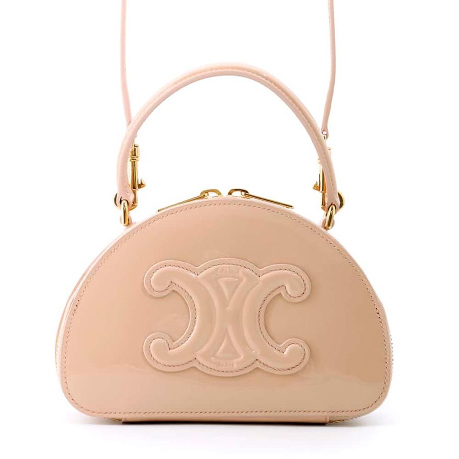 セリーヌ ハンドバッグ ハーフムーンケース パテント 10K643GEC.03PD  